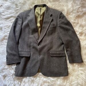 AMERICAN TREND Men's (Size 44L) Gray Wool Tweed 2 Button Sport Coat‎ Suit Jacket